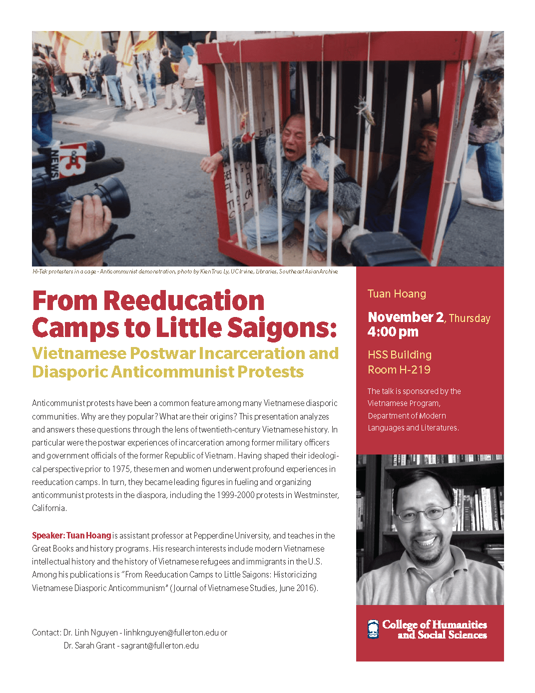 Vietnamese Speaker Flyer reeducation camp 2017